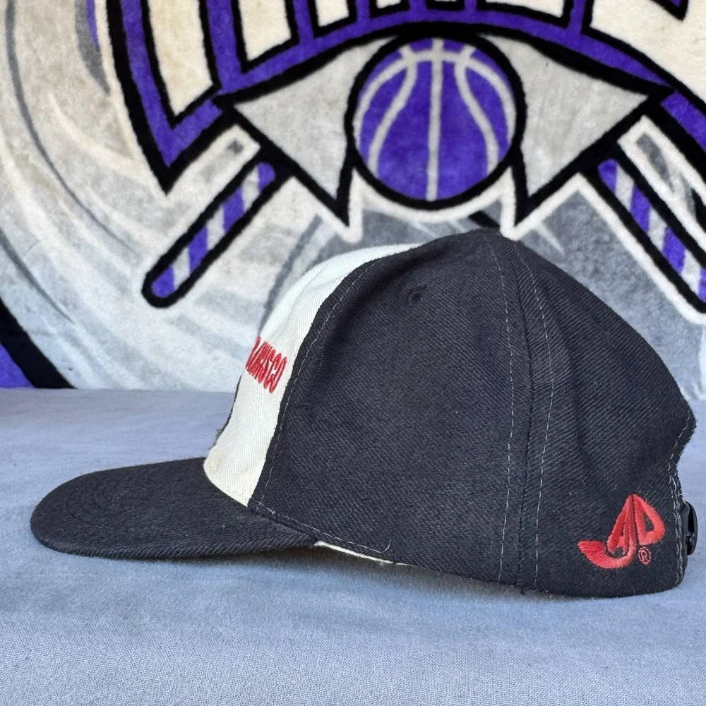 Vintage San Francisco 49ers NFL Pro‎ Line AJD Red/Black/White Hat Cap Snapback
